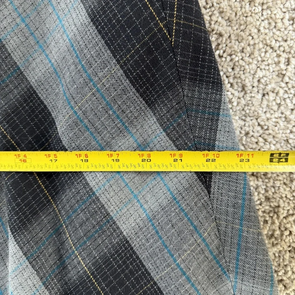 Jones Wear Skirt Womens 4 Gray Plaid Tweed A-Line Midi Lined Stretch Office - Picture 5 of 7